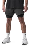 Asrv Tetra-lite™ 7-inch Water Repellent Liner Shorts In Raven / Black