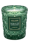 Voluspa Holiday Noble Fir Garland 5-wick Hearth Candle In Green