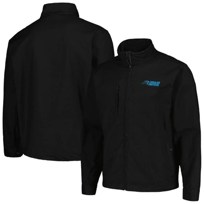 Dunbrooke Black Carolina Panthers Journey Workwear Tri-blend Full-zip Jacket