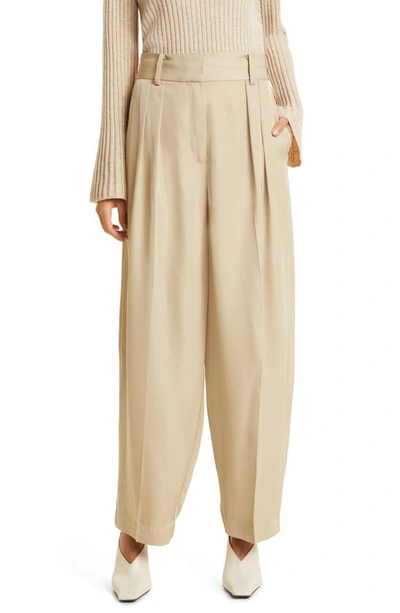 By Malene Birger Piscali Tapered Straight Leg Pants In Neutrals