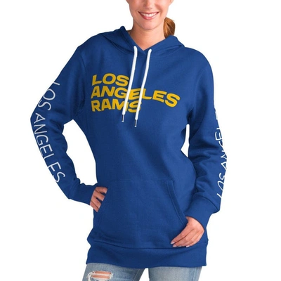G-iii 4her By Carl Banks Royal Los Angeles Rams Extra Inning Pullover Hoodie