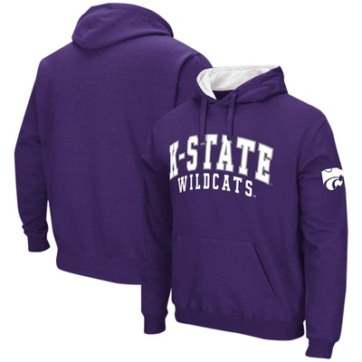 Colosseum Purple Kansas State Wildcats Double Arch Pullover Hoodie