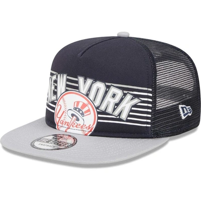 New Era Navy New York Yankees Speed Golfer Trucker Snapback Hat