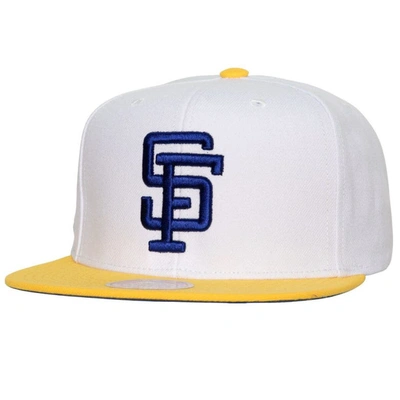 Mitchell & Ness White/yellow San Francisco Giants Hometown Snapback Hat