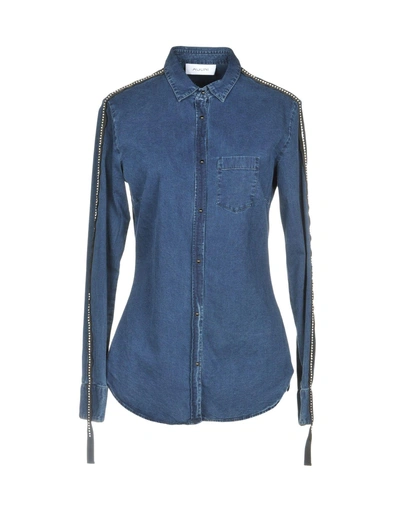 Aglini Denim Shirt In Blue