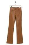 Joe's Coated High Waist Bootcut Jeans In Brown