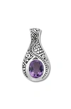 Samuel B. Scrollwork Pendant In Purple