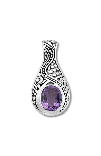 Samuel B. Scrollwork Pendant In Purple