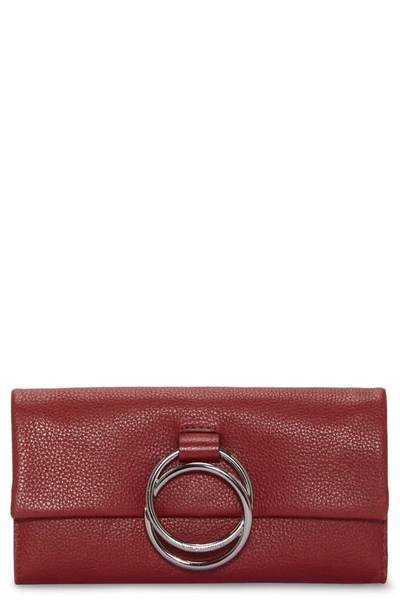 Vince Camuto Livy Leather Clutch Wallet In Fire Whirl