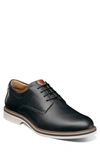 Florsheim Norfolk Plain Toe Derby In Black/ Black