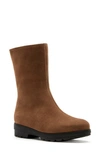 La Canadienne Vanilla Faux Shearling Waterproof Boot In Camel
