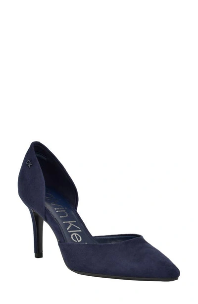 Calvin Klein Gloria D'orsay Pump In Navy