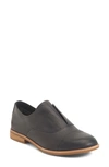 Kork-ease Nottingham Flat In Black/ Black Leather