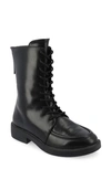 Journee Collection Nikks Combat Boot In Black
