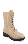 Journee Collection Nikks Combat Boot In Tan