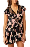 Free People Tilly Print Tunic Dress In Black Combo