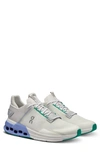 On Cloudnova Flux Sneaker In White/blue