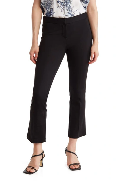 Amanda & Chelsea Ponte Ankle Crop Bootcut Pants In Black