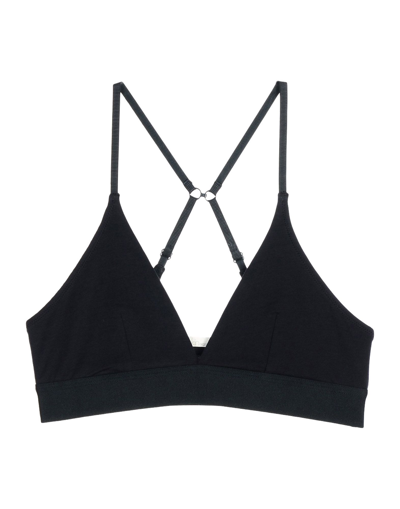 Skin + Net Sustain Hadlee Stretch Organic Pima Cotton Soft-cup Triangle Bra In Dark Blue