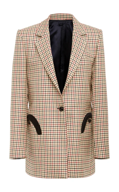 Blazé Milano George Timeless Tweed Blazer In Plaid