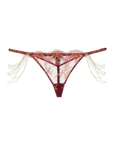 Agent Provocateur Thongs In Garnet