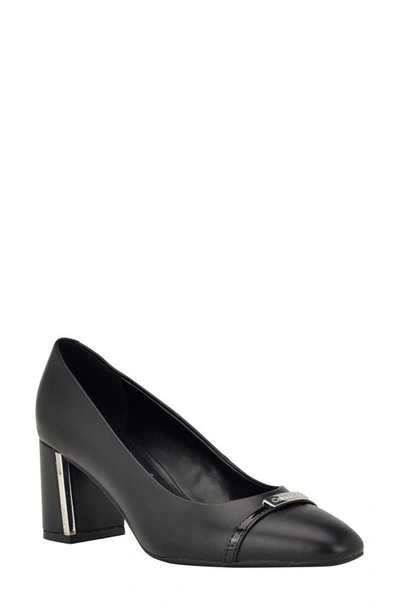 Calvin Klein Unesta Pointed Toe Pump In Black