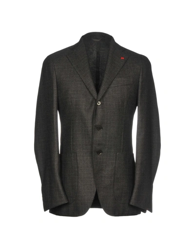 Isaia Suit Jackets In Steel Grey