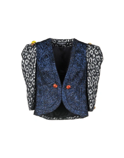 Dolce & Gabbana Blazer In Dark Blue