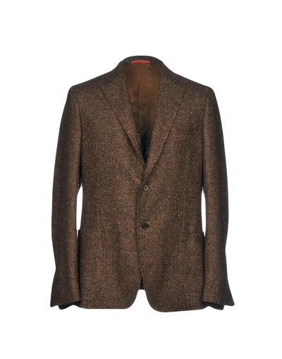 Isaia Blazer In Dark Brown