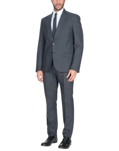 Maison Margiela Suits In Steel Grey