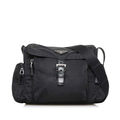 Prada Tessuto Black Nylon Crossbody Bag ()