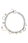 Justine Clenquet Joe Choker Necklace In Gold/ Palladium