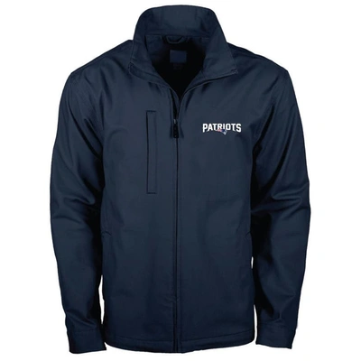 Dunbrooke Navy New England Patriots Journey Workwear Tri-blend Full-zip Jacket