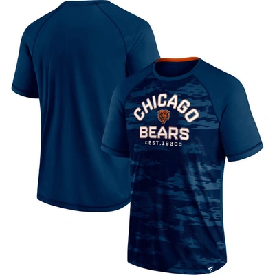 Fanatics Branded Navy Chicago Bears Hail Mary Raglan T-shirt