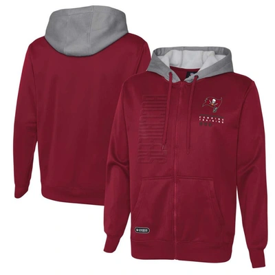 Outerstuff Red Tampa Bay Buccaneers Combine Authentic Field Play Full-zip Hoodie Sweatshirt