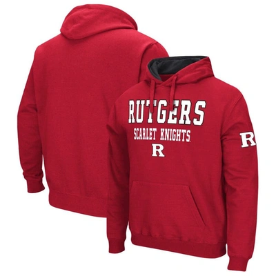 Colosseum Scarlet Rutgers Scarlet Knights Sunrise Pullover Hoodie