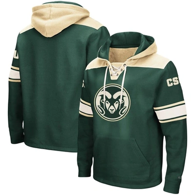 Colosseum Green Colorado State Rams 2.0 Lace-up Logo Pullover Hoodie