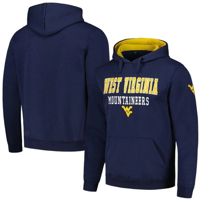 Colosseum Navy West Virginia Mountaineers Sunrise Pullover Hoodie