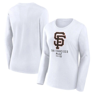 Fanatics Branded  White San Francisco Giants Long Sleeve T-shirt