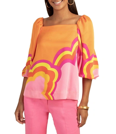 Trina Turk Veil Top In Multi