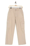 Kensie Straight Cargo Pants In Canvas