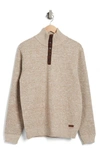 Buffalo Jeans Weebery Quarter Button Pullover In Jute Mix