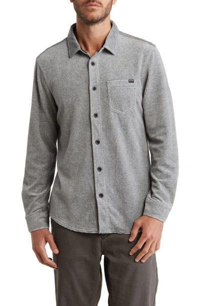 Union Wylie Corduroy Shirt In Dark Medium Gray Heather
