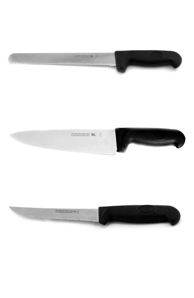 Berghoff Soft Grip Cutlery 3-piece Set In Black