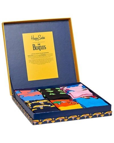 Happy Socks The Beatles Collector's Box 6pk In Multi