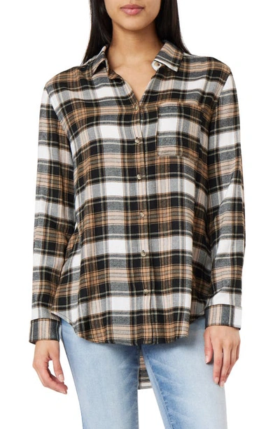 C&c California Kyle Plaid Tunic Shirt In Black Night