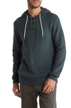 Union Textured Knit Hoodie In Grenade