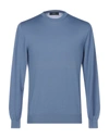 Zanone Sweater In Slate Blue