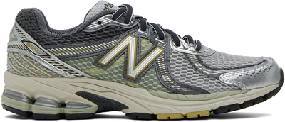 New Balance Gray 860v2 Sneakers In Grey/tan