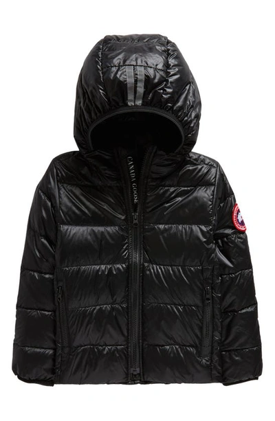 Canada Goose Kids' Crofton Water Repellent 750 Fill Power Down Recycled Nylon Puffer Jacket In Black - Noir